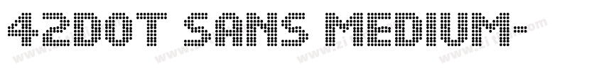 42dot Sans Medium字体转换